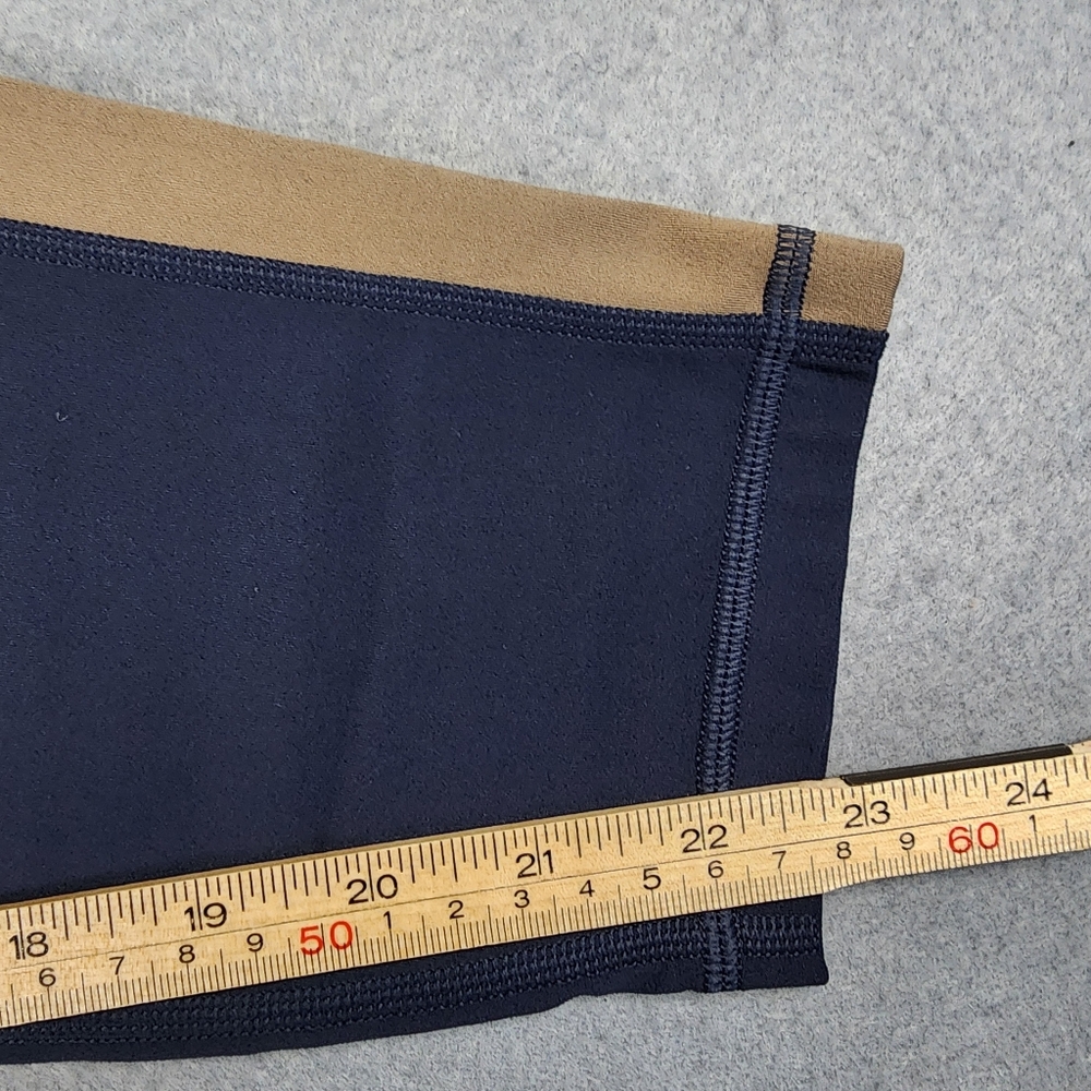 Athleta Elation Colorblock 7/8 Tight Leggings in Navy and Tan Womens Large - Picture 10 of 10